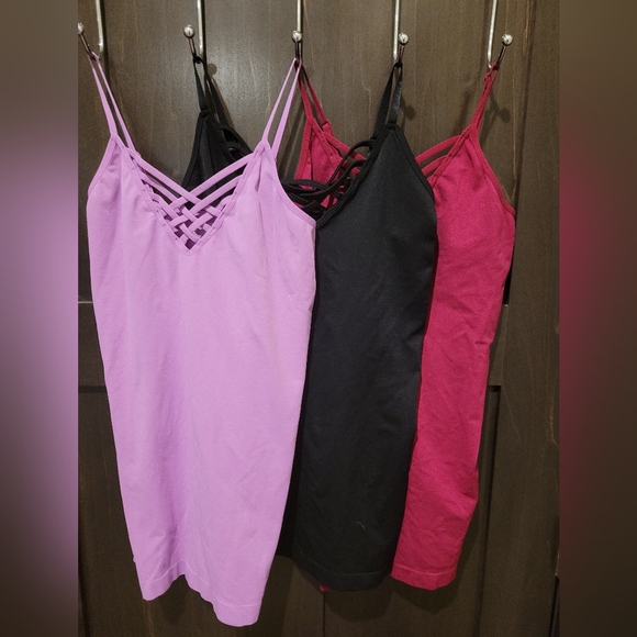 Women's Strappy Camisoles Set of 3 Size Small/Medium - Picture 1 of 10
